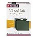 Smead Hanging File Folder, 1/5-Cut Adjustable Tab, Letter Size, Standard Green, Hanging Folders for Filing Cabinets, File Organizer Folder, 25 Per Box (64055)