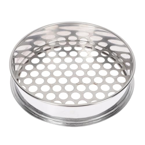 PRETYZOOM Multi-purpose Round Hole Sieve Blueberry Sieve Stainless Steel Bean Sifter Grading Sieve