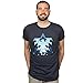 JINX Starcraft II Terran Silhouette Logo Men's Gamer Graphic T-Shirt, Navy, Large