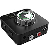 eppfun 3040R Pro Bluetooth 5.0 オーディオレシーバー、3Dステレオ サウンド 低遅延 受信機 LDAC/AAC/SBC 対応、3.5mm RCA/AUX 接続 ホー...