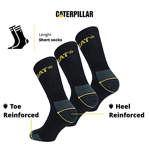 Caterpillar 12 Paar CAT REAL WORK SOCKS Dames Heren Werksokken Zakelijke Sokken Kousen Maatselectie 35-50 - Afbeelding 3