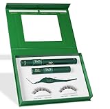 TAD Beauty - Wispy C Curl DIY Eyelash Extension Kit - 8-12mm Lash Clusters for Natural Look - Lightweight 3D Printed Lashes with Adhesive & Applicator - Long Lasting 5-7 Day Hold - Mini