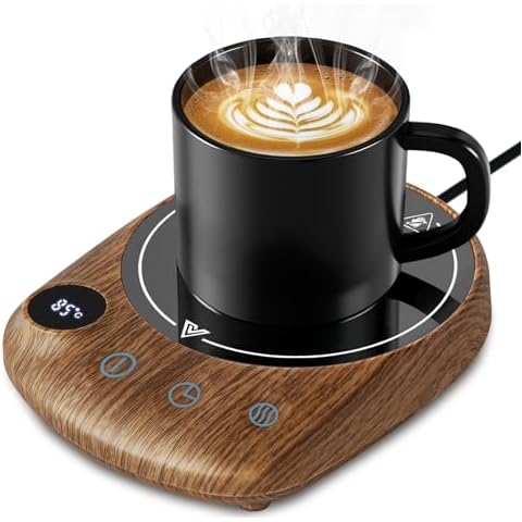 MQUPIN Coffee Mug Warmer with Timer Cover