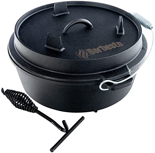 Olla Holandesa Antiadherente Con Tapa Y Asa 5,7 L En Oferta Clp Olla Holandesa De Hierro Fundido Antiadherente Sin Recubrimiento Químico I Horno Holandés Redondo Con Tapa, Base &Amp; Asa, Tamaño:5.7 L