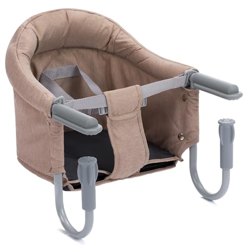 Fillikid Babyworld Tischsitz | Faltbarer Babysitz | Stuhlsitz mit klappbarer Schraubfixierung | Boostersitz mit Anti-Rutsch-Klemmen und Tragetasche | Babysitz für dicke Tischplatten | Tischstuhl