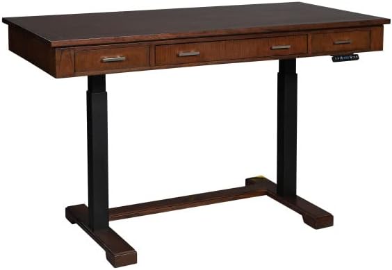 Hekman Furniture Mocha - Escritorio de altura ajustable, color marrón