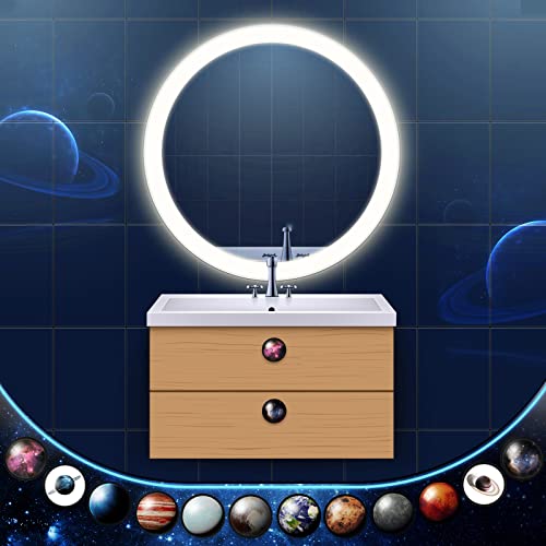 Lot de 12 boutons de commode constellation 30mm avec vis pour placard