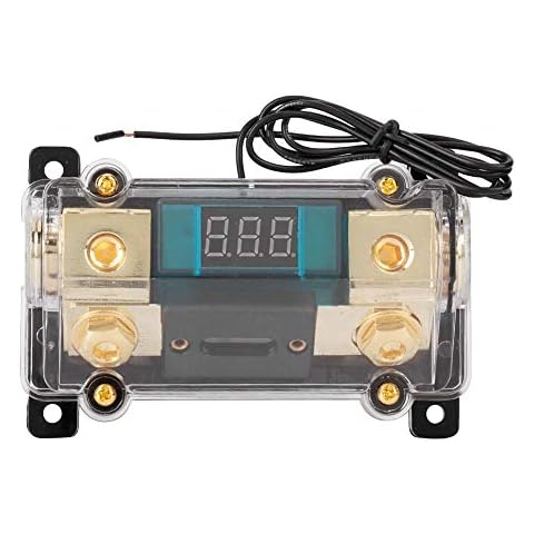 Suuonee Power Holder, Car Digital Display audio Power Holder Stereo Distribution Block Box (150A) Cover