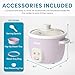 AROMA® CoreCoat Rice Cooker with Pop-Up Food Steaming Basket (4 Cups Cooked, 2 Cups Uncooked, 1 Qt)