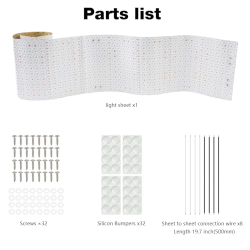 Panel LED flexible 6.56 pies 3000K con atenuador miniatura 6