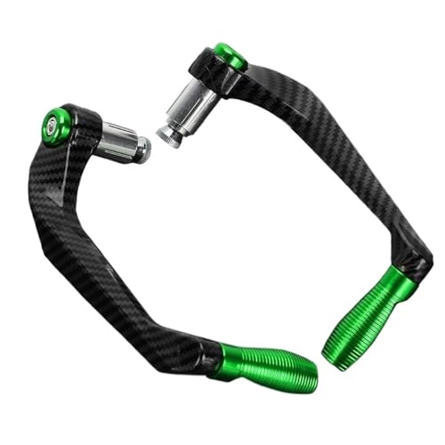 Évitez la casse de levier Z750 avec ce protège-main moto vert pour frein embrayage