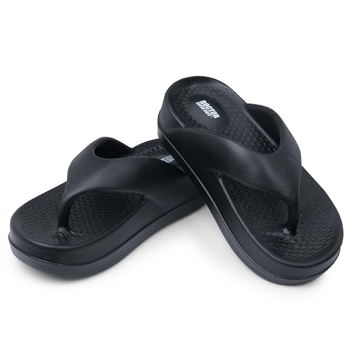 Image of DOCTOR EXTRA SOFT Women's EVA Flip Flop Slippers| Lightweight Comfortable Sandals| Thick Sole Cushion Slip-On, Waterproof Cloud Soft Platform Thong for Summer Beach, Pool & Indoor Outdoor Wear D-557