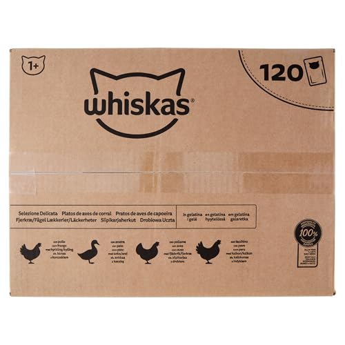 Whiskas 1+ Natvoer - Gevogelte - Selectie
