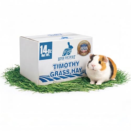 Image of High Desert 2nd Cutting Timothy Hay for Rabbits, Guinea Pigs, 14 oz | Soft Leafy Texture With Balanced Fiber, Supports Healthy Digestion, Great For Chinchillas, Hand Packed in the USA, Low Dust