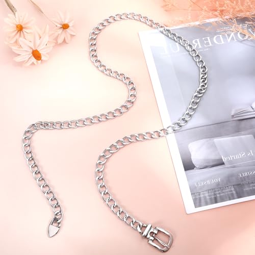 Waist Chain Belts for Women Fashion, Silver Belly Chains Adjustable, Plus Size Western Belts Cowgirl Dress Party Wedding4