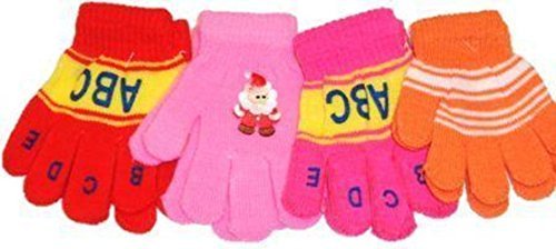 Four Pairs Magic Gloves for Infants and Toddlers Ages 1-4 Years
