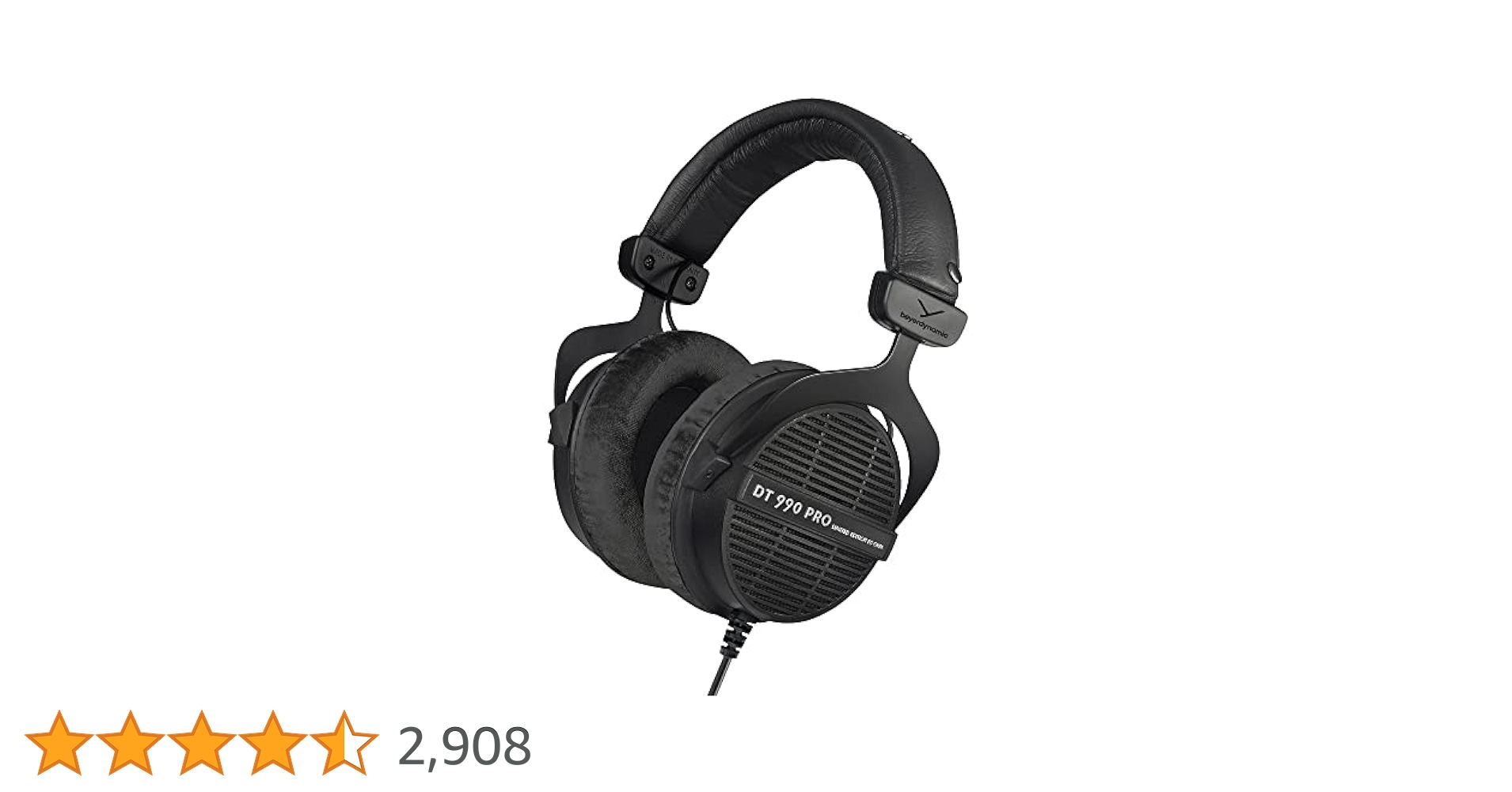 beyerdynamic DT990PRO BLACKEDITION 80Ω Beyerdynamic DT 990 PRO Studio Monitor Open-Back Headphones