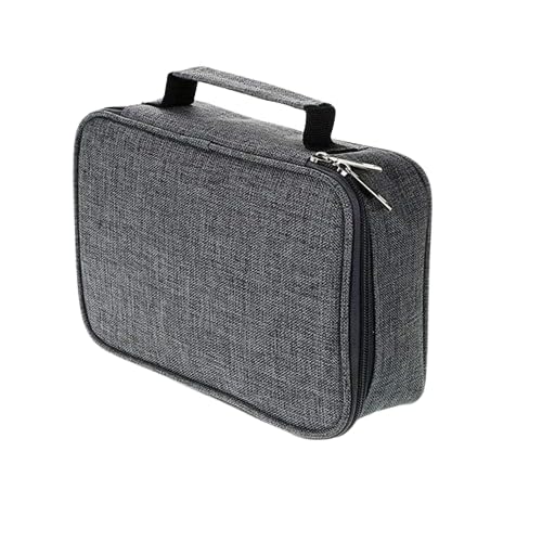 Estojo BOX escolar de grande capacidade armazenamento 100 Pens Impermeável (Cinza)