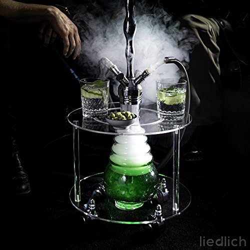 Liedlich® Shisha Tisch mit LED Licht - Edle Optik - XL-Größe - Shisha Tisch - LED Untersetzer Shisha - Shisha LED… – Bild 4