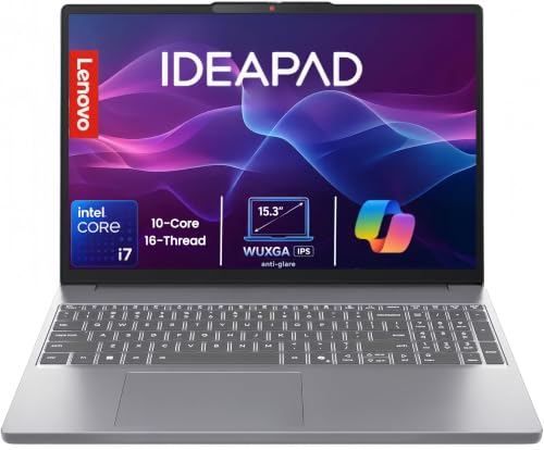 Image of Lenovo IdeaPad Slim 3i Laptop, 15.3 inch WUXGA (1920 x 1200) IPS Display, Intel Core i7, 16GB DDR5, 512GB PCIe SSD, Win11, Copilot AI, Wi-Fi 6, Fast Charge