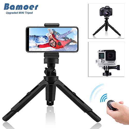 Bamoer Treppiedi cellulare, cavalletto per iphone flessibile,Treppiedi Fotocamera Bluetooth Universale per Smartphone/Fotocamera per iPhoneX/6s/6sPlus,Samsung Note8/S8,Treppiedi Fotocamera per GoPro