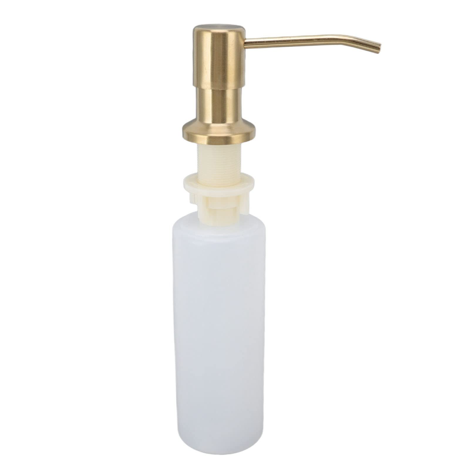 Dispensador De Jabón Líquido, Dispensador Jabon Cocina, Dispensador Jabon Baño, Jabonera Baño Dosificador, Detergente De Cocina Incorporado, 300 Ml(Oro)
