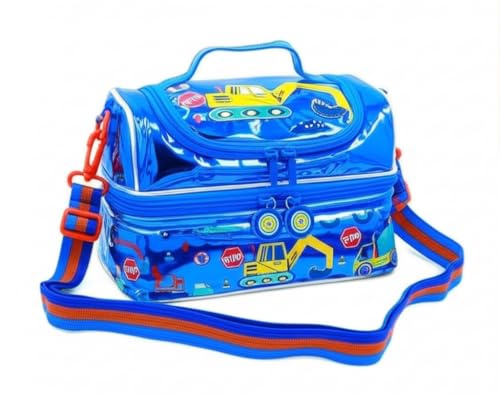 Image of Lunch Bag for Kids, Lunch Bag for Office Men, Women and Kids, Canvas Tiffin Bags for School, Picnic, Work, Carry Bag for Lunch Box and Water Bottle (JCB)