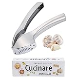 MONTOMAY 料理講師企画監修 ガーリックプレス にんにく絞り みじん切り器 ニンニクおろし器 潰し ステンレス