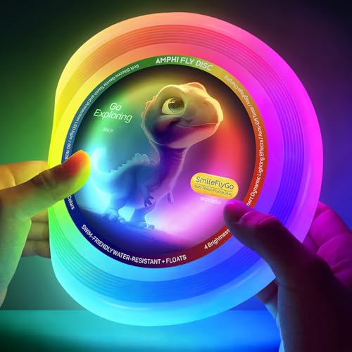 Disco volante, 16 m di colori RGB 60 LED, illuminazione dinamica luminosa, morbida, IPX7 impermeabile galleggiante, prima scelta per i giochi da spiaggia di piscina, regalo giocattolo per ragazzo