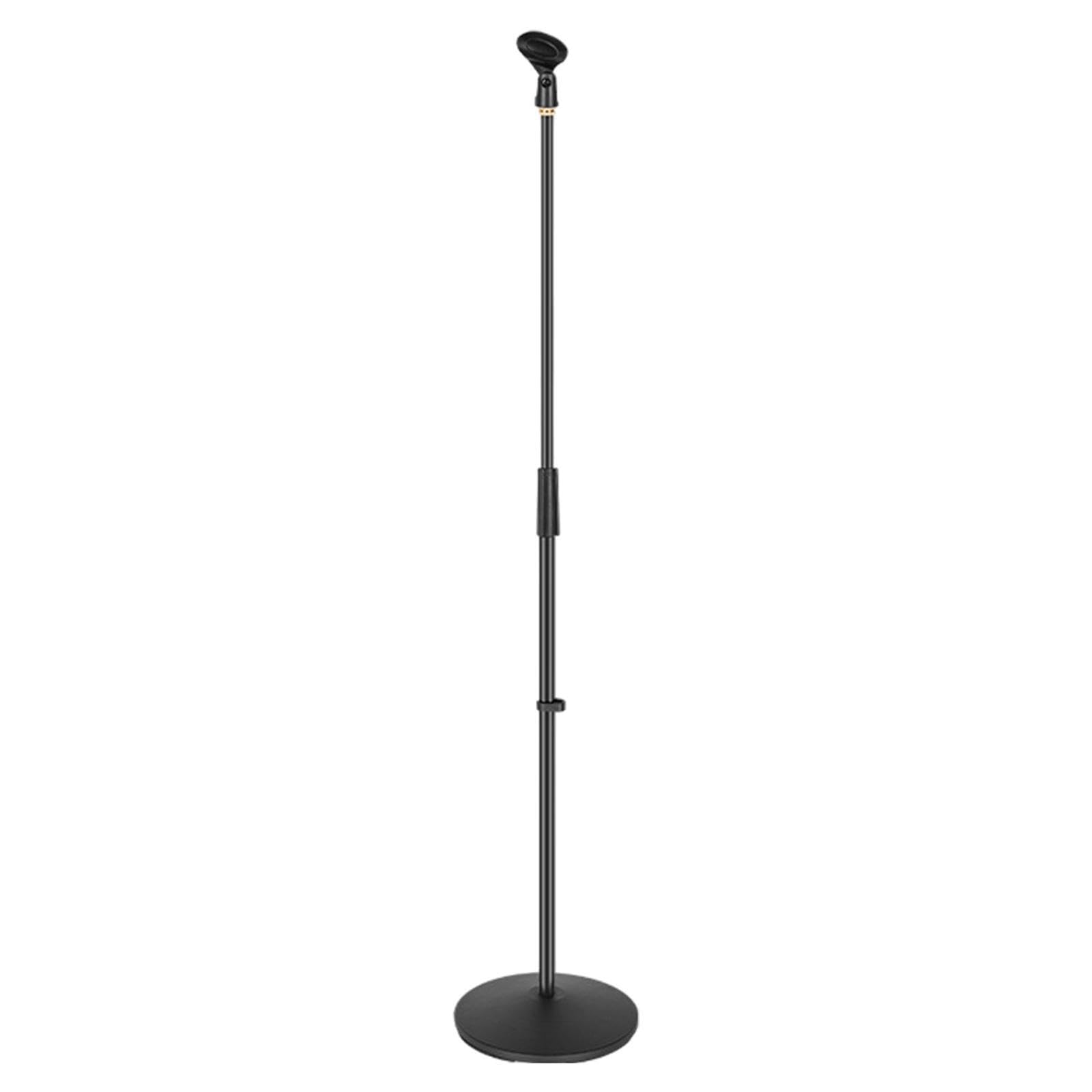Soporte de micrófono Vertical fácil de Instalar con características Ajustables y Base Estable. Presentaciones, sesiones Estudio, reuniones, Oficina en casa. Soporte micrófono Vertical
