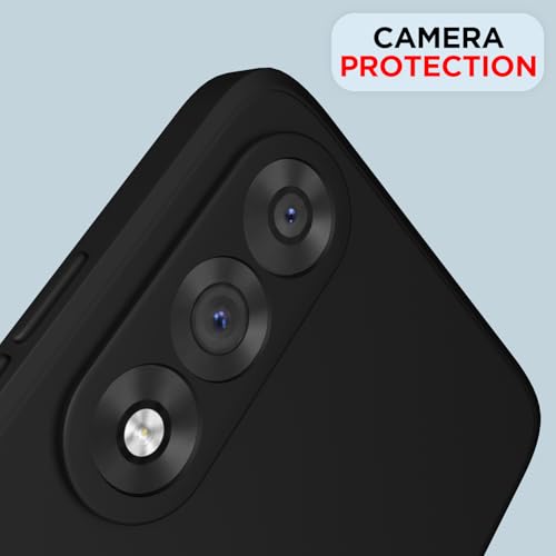 Image of Outlouders Back Cover for OnePlus Nord 5 5G | Camera Protection | Durable Soft Matte Silicone Bumper Case (Black)