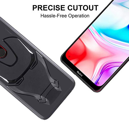 VIDO Silicone Back Cover for Xiaomi Mi Redmi 8 (Black) - Image 4