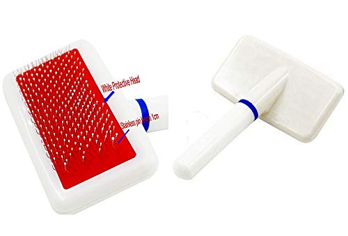 JZK Pet Grooming Kit - Pet Nail Clippers Pet nagelvijl Pet Slicker Brush Metal Pet Comb (Pak van 4) - Image 6