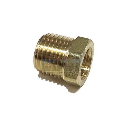 EDGE INDUSTRIAL Brass REDUCING HEX Bushing 1/4