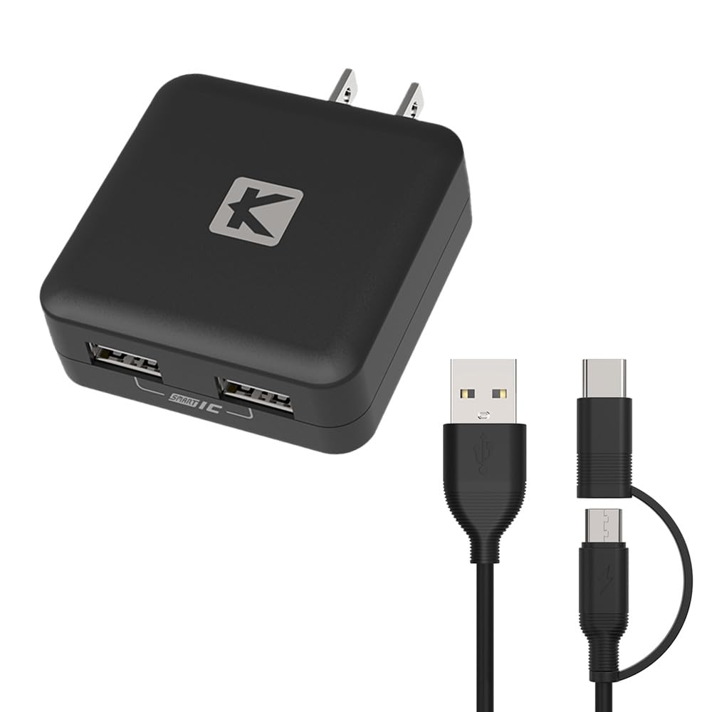 Amazon.co.jp: KYOHAYA USB2ポート 2台同時急速充電器 3.4A AC