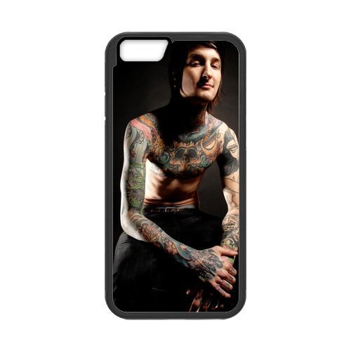Custom Suicide Silence Mitch Lucker Nude and Tattoo Phone Case Laser Technology for iPhone 6 4.7 Inch Rosesea Personalized Cellphone