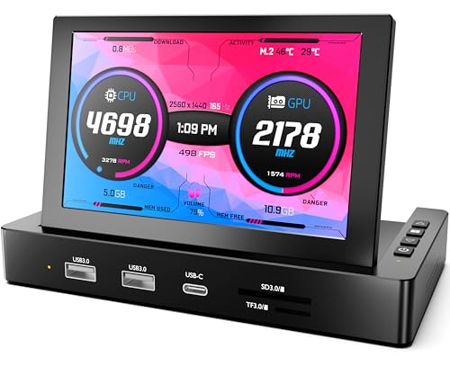ROADOM 5 Mini Monitor with USB Hub and Speakers