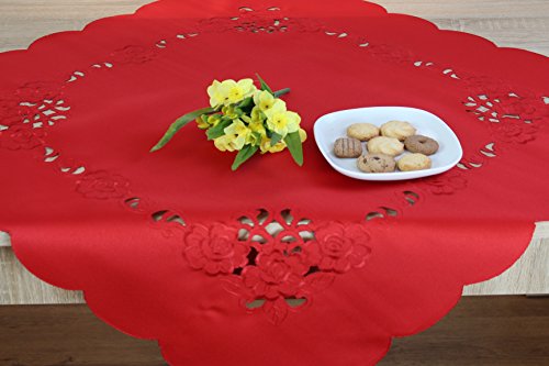 Kamaca favolosa tovaglia Floreale Ricamato Cutwork...