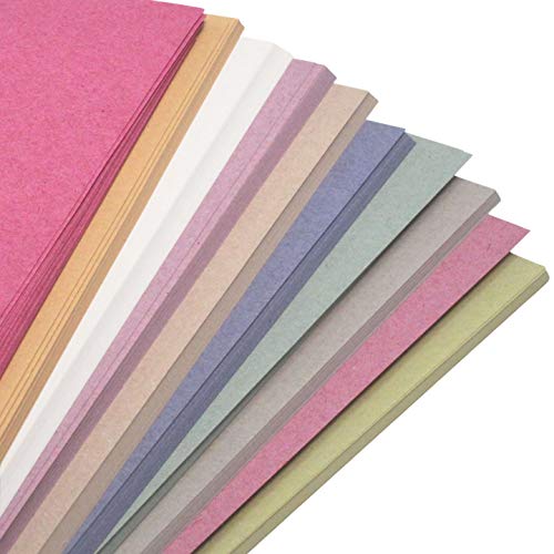 Be Creative Carta Da Zucchero Riciclata Dieci Colori 100GSM 50 Fogli |Pastello|A4