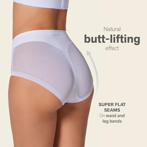 Image of Leonisa Invisible Shapewear Panties, High Waisted Tummy Control Women's Underwear
