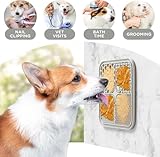 Leckmatte für Hunde, Futtermatte für Butter & Joghurt, Hundespielzeug für Baden, Training & Fellpflege (1er-Pack Schwarz, 20X20 cm)