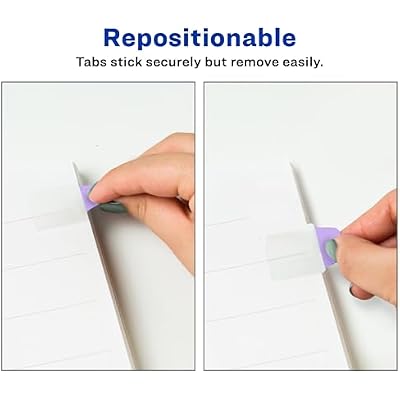 Avery Mini Ultra Tabs, 1 x 1.5, 2-Side Writable, Pastel Colors, 40 Repositionable Tabs, 72 Packs (74761)