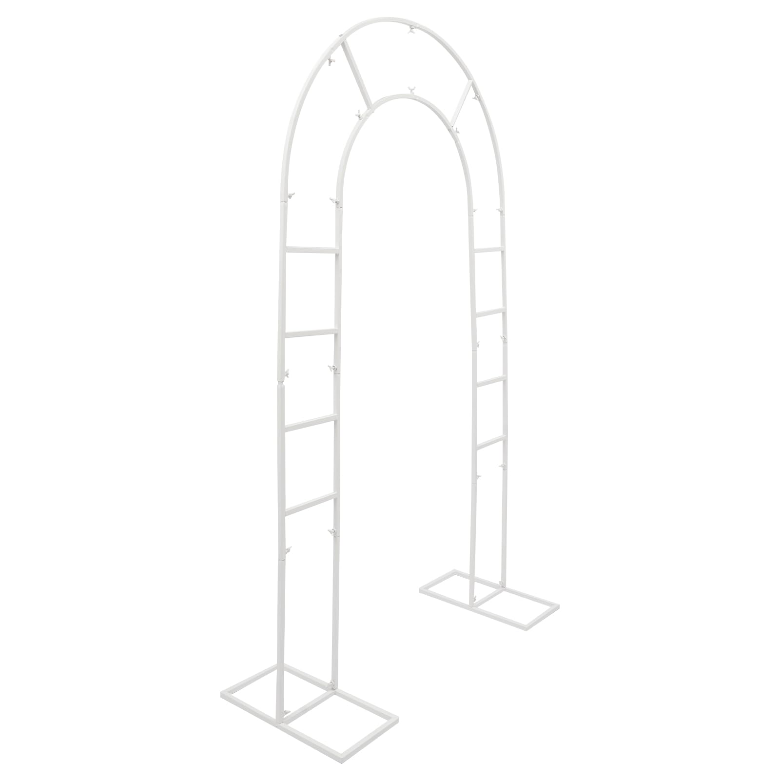 Decorazione per matrimonio, cornice ad arco, 220 cm, sfondo in metallo