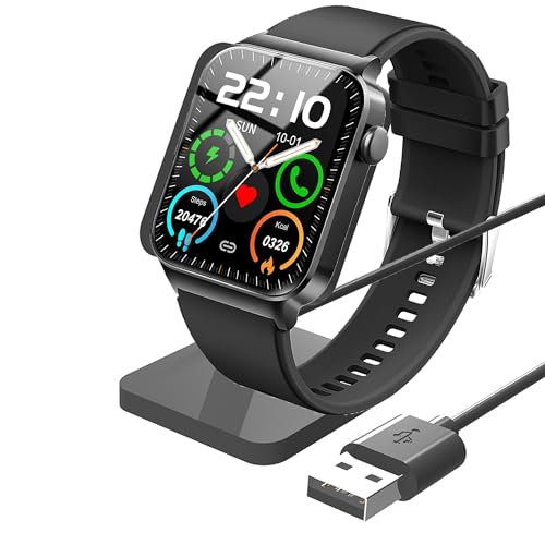 Compatible with Uaue Smart Watch Charger Stand, Lamshaw Charging Stand Desk Watch Stand Holder Compatible with Donerton T50S T50H 1.85