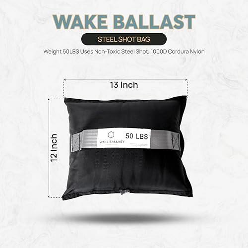 image for wake ballast - Ballast Bag for Wakesurfing & Wakeboarding, Fine Steel 