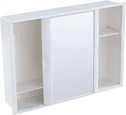 Armario Banheiro Astra 28.4 x 40.8 x 9.5 Branco c/Porta de Correr A21