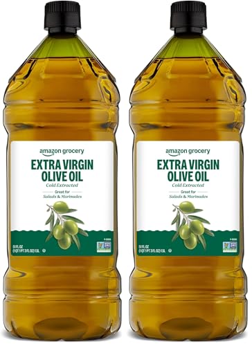 Amazon Grocery, Extra Virgin Olive Oil, 51 Fl Oz (Pack of 2)