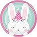 Creative Converting Party Supplies, Bunny Party Dessert Plates, Plate Lunch, Multicolor, 7