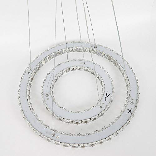 Lampadario a LED luci a sospensione in cristallo