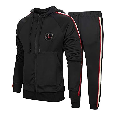 AOTORR Men's Full Zip Tracksuit Set Cover
